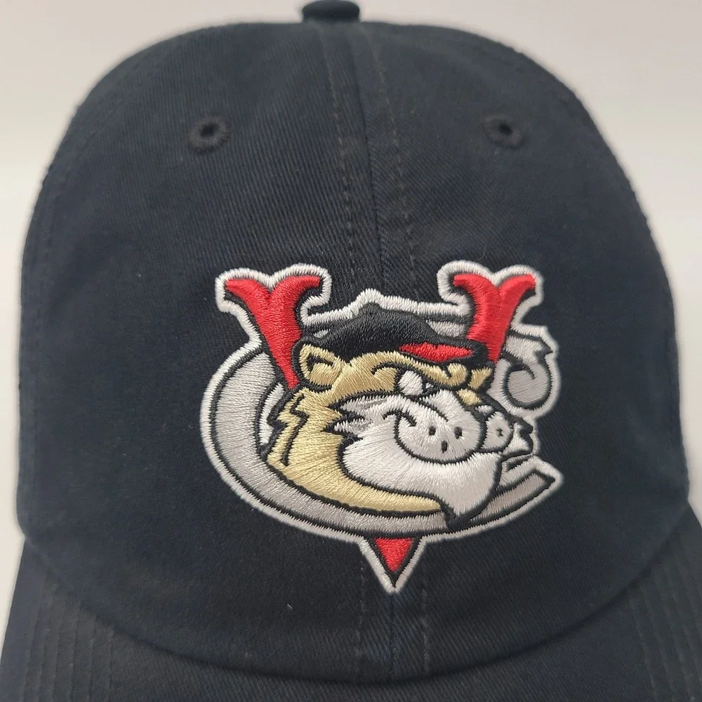 Tri-City ValleyCats Hat Fitted M 47 Brand Franchise Black MiLB Frontier League